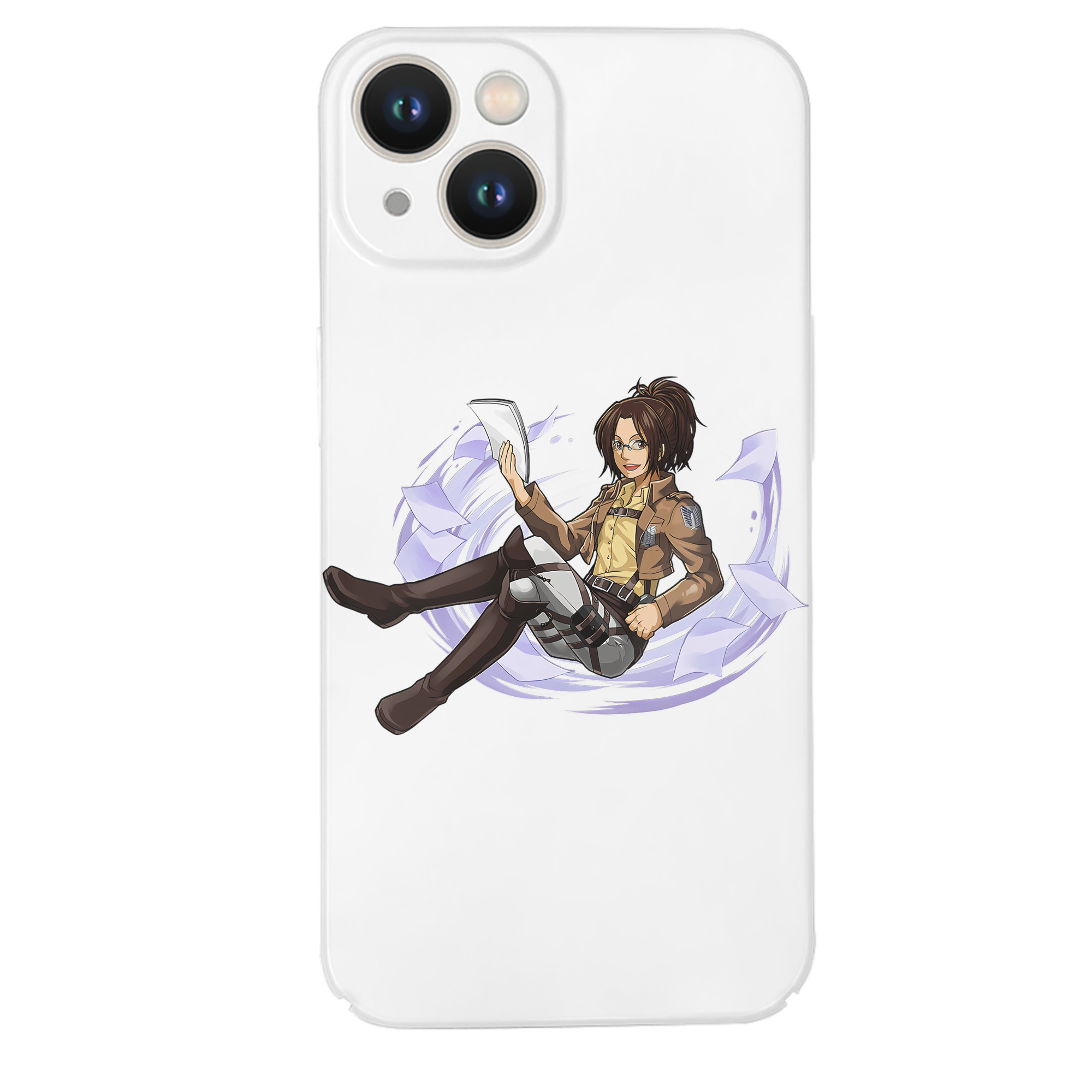 （画像用） 進撃の巨人 ハンジ·ゾエ Attack on Titan Hanji Zoe 【iPhone 14シリーズ対応】ハードケース